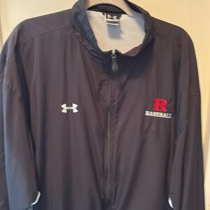 Rutgers University Baseball team issued Under Armour travel jacket